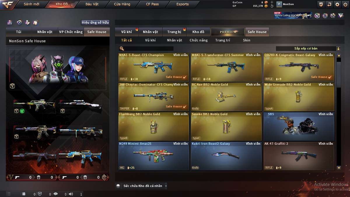 shop acc cf uy tin gia re